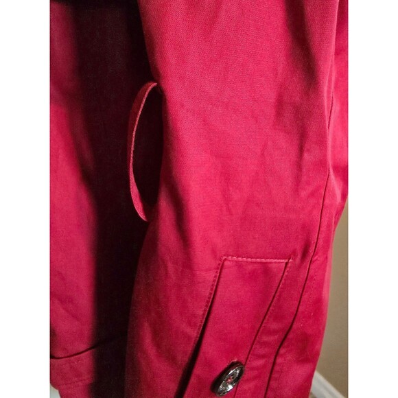 Michael kors red trench coat women's extra small - Picture 8 of 12